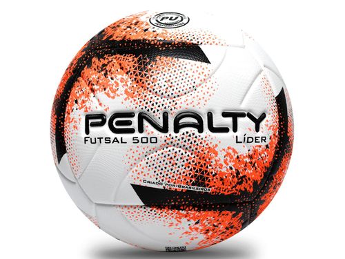 BOLA PENALTY FUTSAL LIDER XXI 521306.1710 BRANCO LARANJA