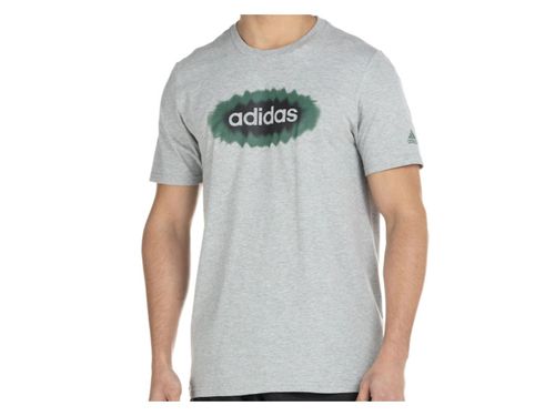 CAMISETA ADIDAS LOGO LINEAR HR5756 CINZA VERDE