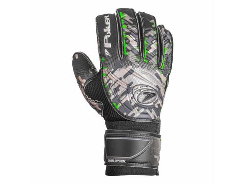 LUVA POKER SEMI PROFISSIONAL EVOLUTION 01989PVC PRETO CINZA