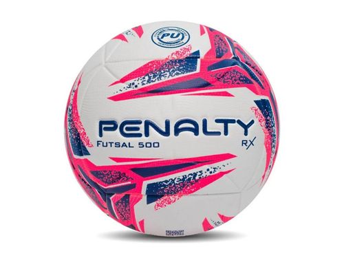BOLA PENALTY FUTSAL RX 500 XXIII 521342.1565 BRANCO ROSA