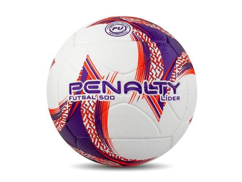 BOLA PENALTY FUTSAL LIDER XXIII 521341.1239 BRANCO ROXO