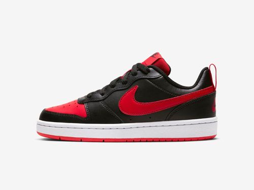 TENIS NIKE COURT BOROUGH LOW 2 BQ5448-007 PRETO VERMELHO
