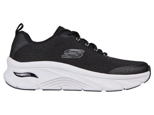 TENIS SKECHERS ARCH FIT D'LUX 232502/BKW PRETO BRANCO