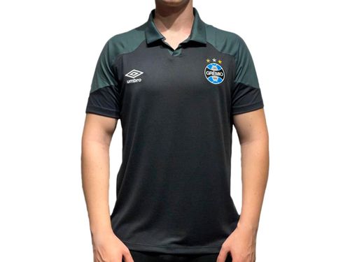 CAMISA UMBRO POLO GREMIO VIAGEM 2023 U31G01434.181 PRETO