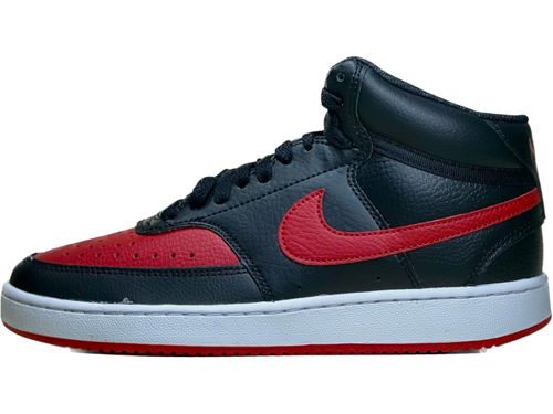 TENIS NIKE COURT VISION MID DM8682-001 PRETO VERMELHO