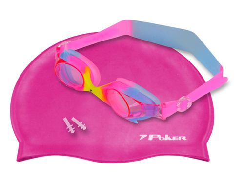 KIT POKER NATAÇÃO JUNIOR ORIMOS 13156ARCR ROSA