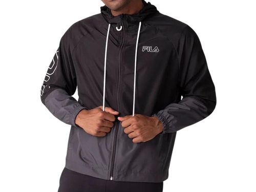 JAQUETA FILA CORTA VENTO CURVE F11AT00554.1227 PRETO CINZA