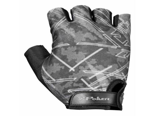 LUVA POKER CICLISMO GEL MERCURIO 01933PCCGR PRETO CINZA