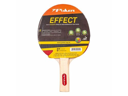 RAQUETE POKER TENIS DE MESA EFFECT C/ PINOS 9017  SORTIDO