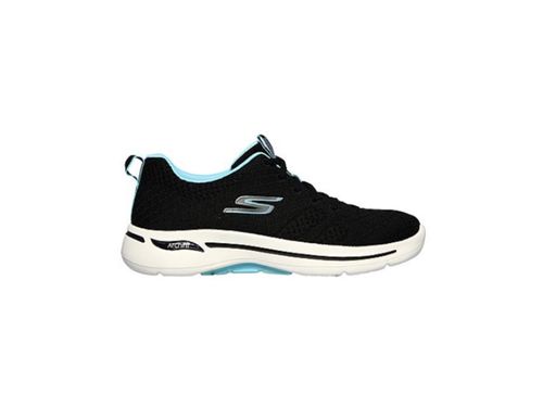 TENIS SKECHERS GO WALK ARCH FIT 124403/BKAQ PRETO AZUL