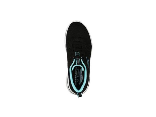 TENIS SKECHERS GO WALK ARCH FIT 124403/BKAQ PRETO AZUL