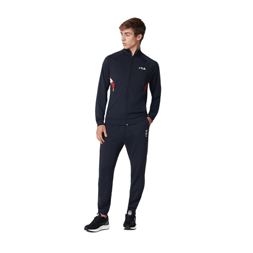 AGASALHO FILA SPORT SLIM F11AT081.370 PRETO VERMELHO