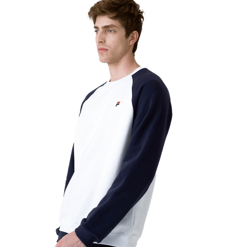 CASACO FILA BASIC LETTER F11L00610.184 BRANCO MARINHO