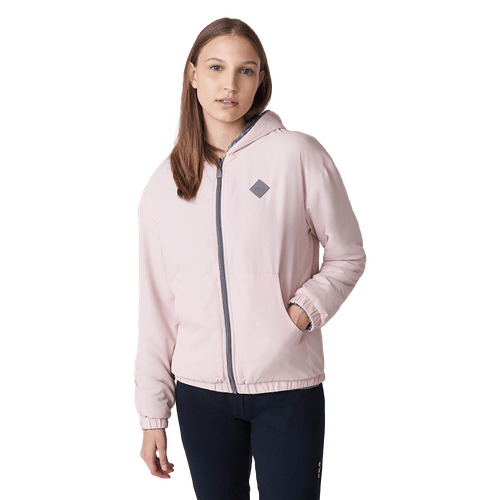 JAQUETA FILA DUPLA FACE FUR II F12L097.3021 ROSA CINZA