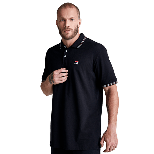 CAMISETA FILA POLO PREMIUM PIMA LS360191.160 PRETO