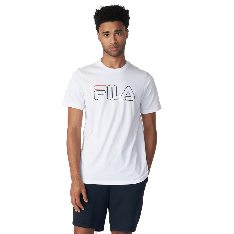 CAMISETA FILA LETTER OUTLINE BRANCO