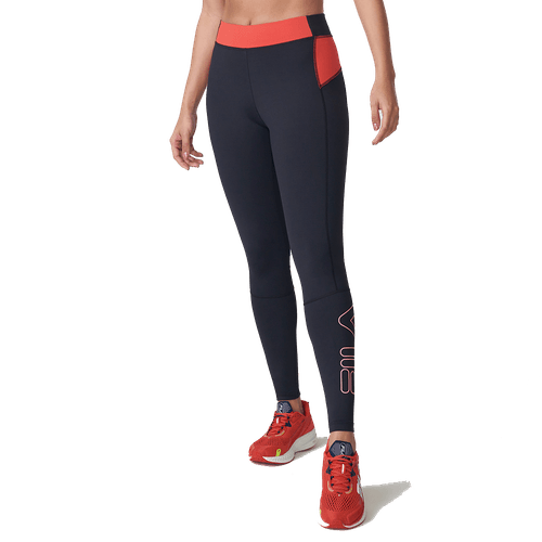CALCA FILA LEGGING TRAIN F12AT133.2990 PRETO VERMELHO