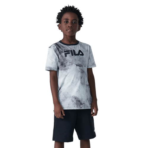 CAMISETA FILA INF LETTER SKY F16L00442.3090 PRETO BRANCO