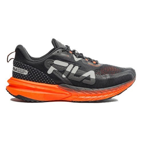 TENIS FILA RACER T2 F01R027.3278 PRETO LARANJA