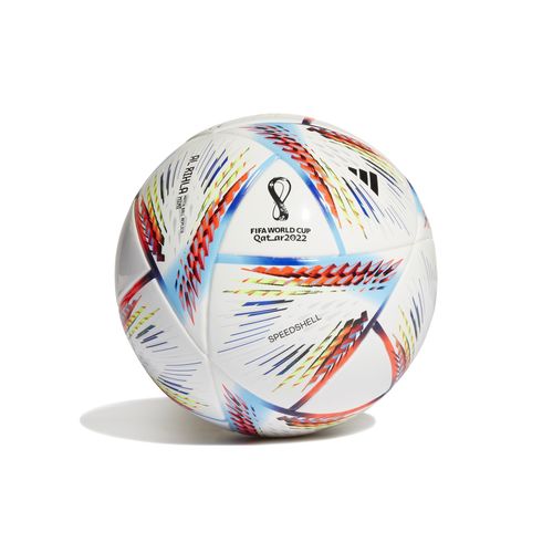 MINI BOLA ADIDAS COPA DO MUNDO 2022 H57793 BRANCO AZUL VERME