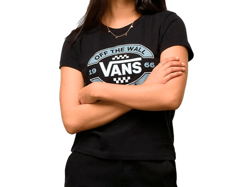 CAMISETA VANS CENTER FIRE MINI VN0A7RTEBLKCASA PRETO