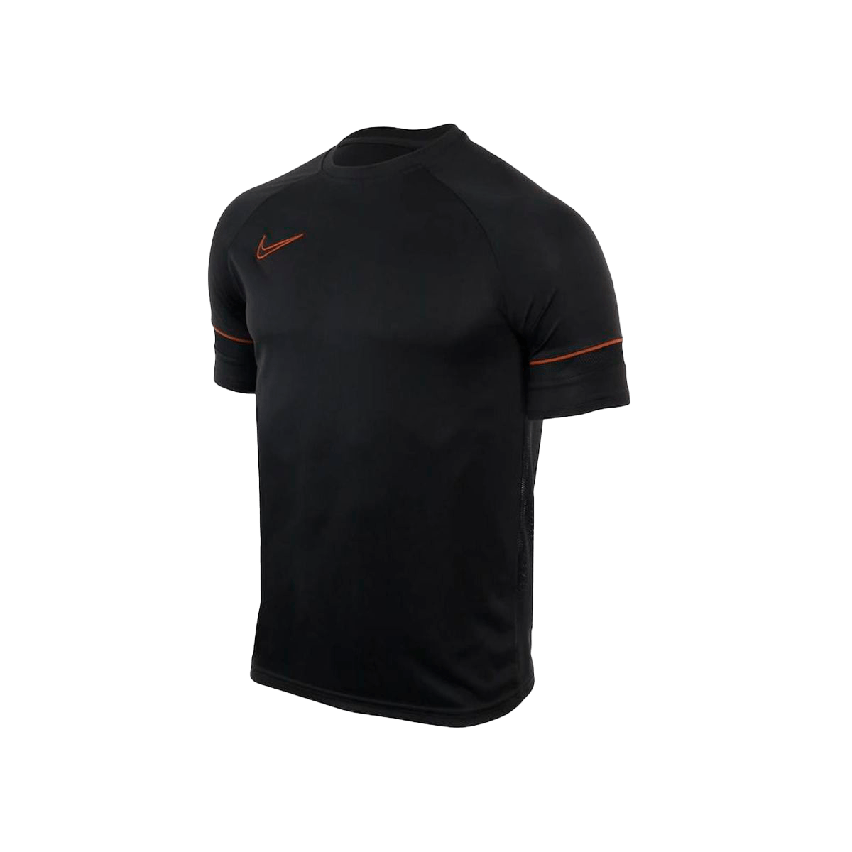 CAMISETA NIKE DRI-FIT ACADEMY CW6101-070 PRETO LARANJA