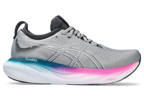 TENIS ASICS GEL NIMBUS 25 1012B356.023 CINZA BRANCO