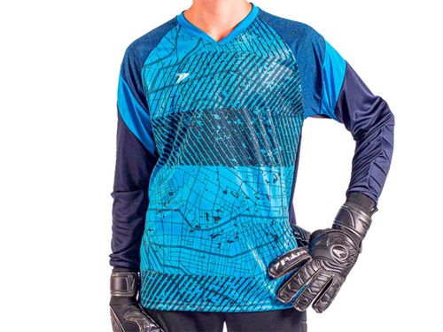 CAMISETA POKER GOLEIRO BOLD INFANTIL 04382MMSMC PRETO AZUL