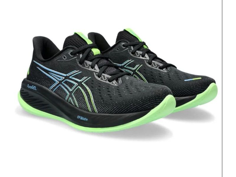 TENIS ASICS GEL CUMULUS 26 1011B792.001 PRETO LIMA