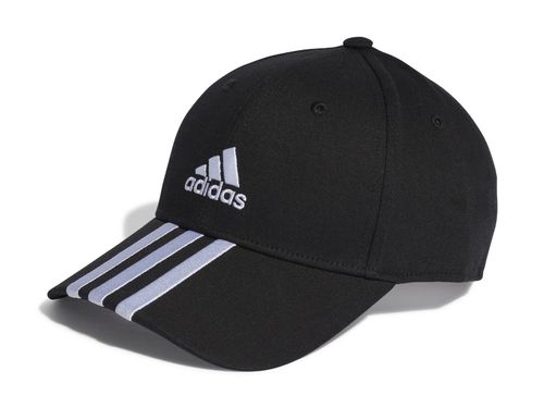 BONE ADIDAS 3 LISTRAS IB3242 PRETO BRANCO