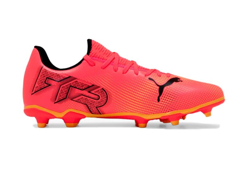 CHUTEIRA PUMA FUTURE 7 PLAY FG/AG BDP 107991-03 VERNELHO ALA