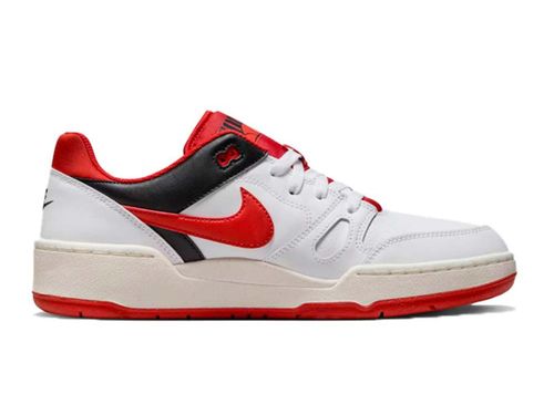 TENIS NIKE FULL FORCE LOW FB1362-102 BRANCO VERMELHO