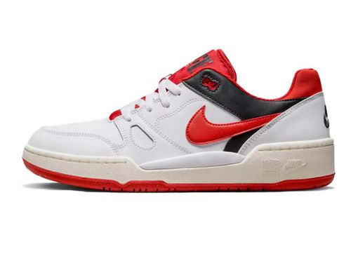 TENIS NIKE FULL FORCE LOW FB1362-102 BRANCO VERMELHO