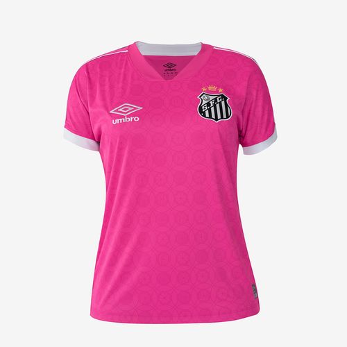 Camisa Feminina Umbro Santos Outubro Rosa 2023