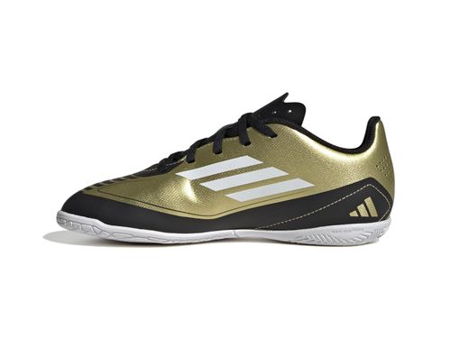 CHUTEIRA ADIDAS F50 MESSI JR IG9326 DOURADO PRETO
