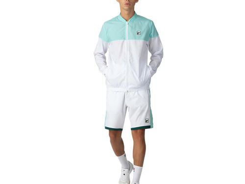 JAQUETA FILA BLOCK F11TN00211.1664 BRANCO VERDE AGUA