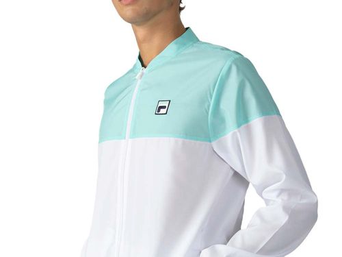 JAQUETA FILA BLOCK F11TN00211.1664 BRANCO VERDE AGUA