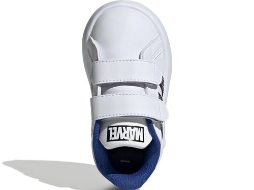 TENIS ADIDAS MARVEL HOMEM-ARANHA COURT ID8017 BRANCO AZUL