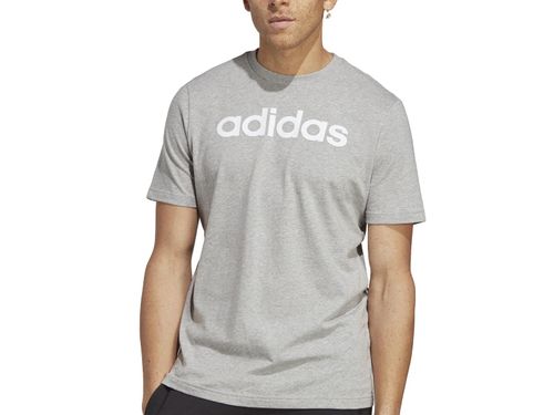 CAMISETA ADIDAS LOGO LINEAR IC9277 CINZA BRANCO