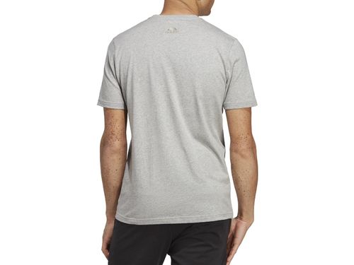 CAMISETA ADIDAS LOGO LINEAR IC9277 CINZA BRANCO