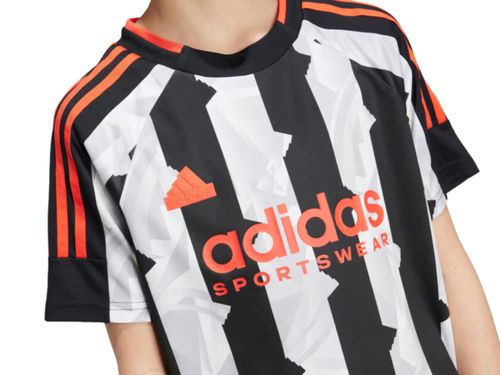 CAMISETA ADIDAS TIRO JUNIOR IW0909 PRETO BRANCO