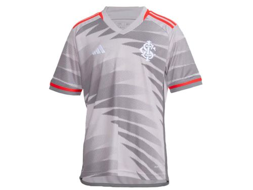 CAMISETA ADIDAS INTER III INFANTIL IU2542 CINZA VERMELHO