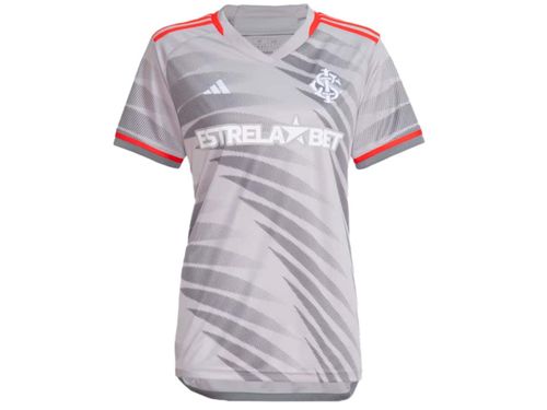 CAMISETA ADIDAS INTER FEMININA III IU2539 CINZA VERMELHO