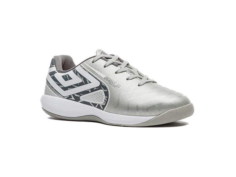 TENIS UMBRO FUTSAL PRO 5 JR U07FB00092.882 CINZA GRAFITE