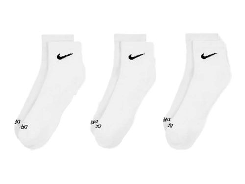 KIT MEIA NIKE PLUS CUSH ANKLE SX6890-100 BRANCO