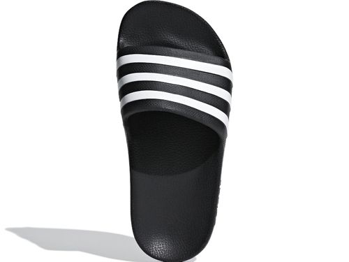 CHINELO SLIDE ADIDAS ADILETTE AQUA KIDS F35556 PRETO BRANCO