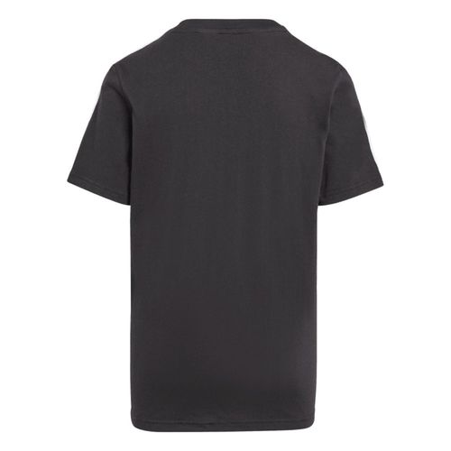 CAMISETA INFANTIL ADIDAS RECORTES IJ8735 PRETO BRANCO CINZA