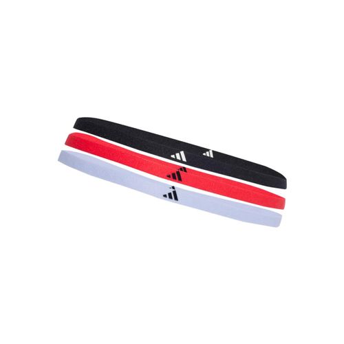 FAIXA DE CABELO ADIDAS LOGO 3 LISTRAS JJ1175 VERMELHO PRETO