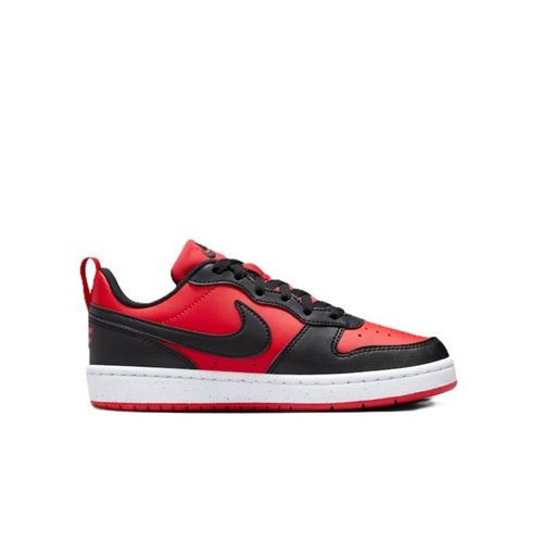 TENIS NIKE COURT BOROUGHT LOW (GS) DV5456-600 PRETO VERMELHO