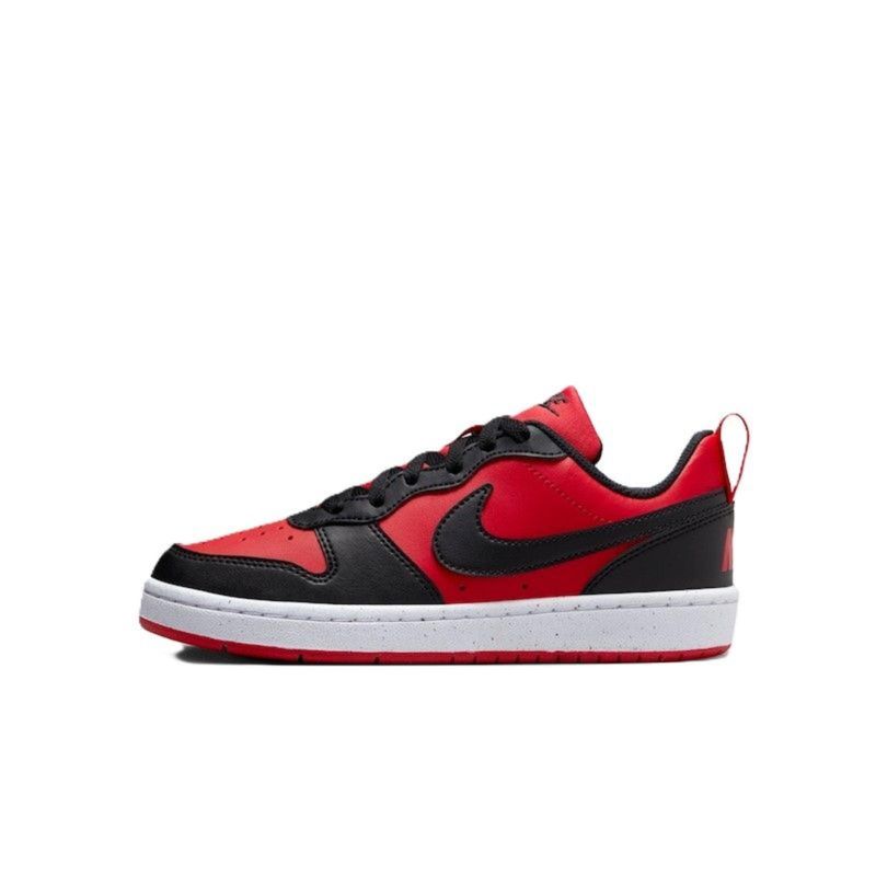 TENIS NIKE COURT BOROUGHT LOW (GS) DV5456-600 PRETO VERMELHO
